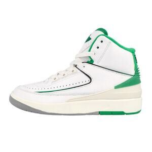 Nike Air Jordan 2 Retro Kids Basketball Shoes Size 6Y US Green White DQ8562 103